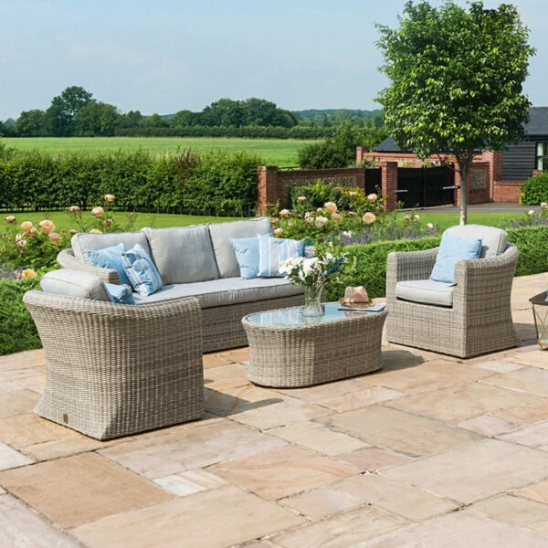 Oxford 3 Seat Rattan Sofa Set