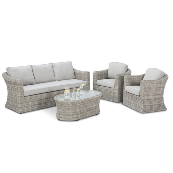 Oxford 3 Seat Rattan Sofa Set